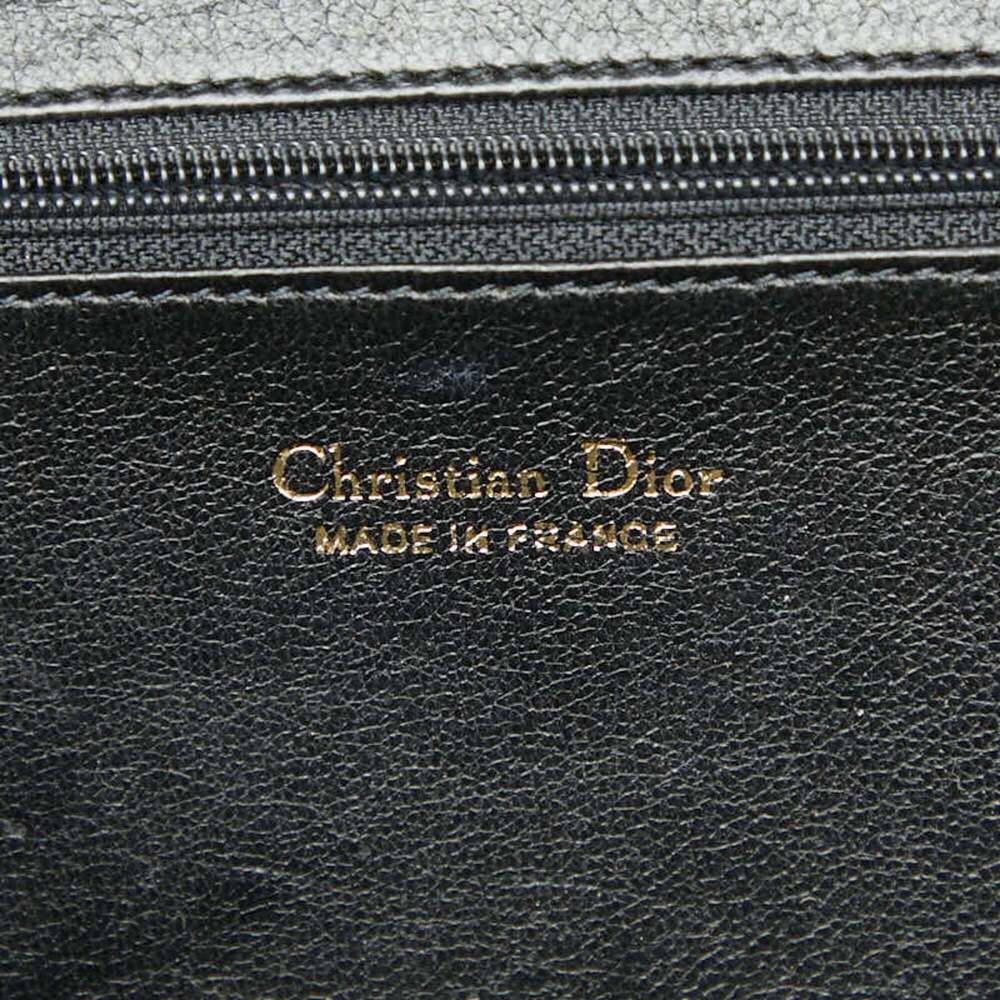 CHRISTIAN DIOR Black Leather Shoulder Bag - Picture 8 of 8